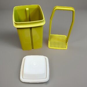 Vintage Tupperware 1330-2 Pick-A-Deli Pickle Keeper 3-Piece Container 7.5" Tall